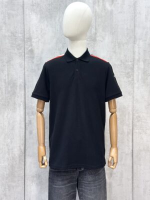 Áo Polo DH911 Đen Kẻ Vai