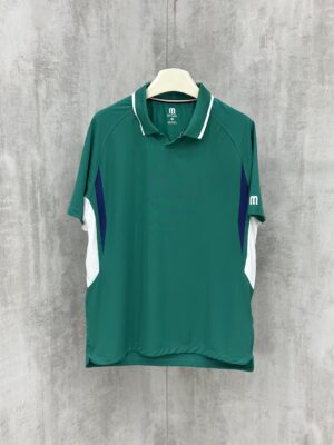 Áo Polo Manesti Xanh Lá Sườn Trắng PL07-6