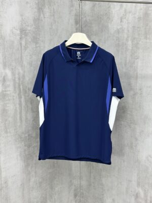 Áo Polo Manesti Xanh Than Sườn Trắng PL07-2