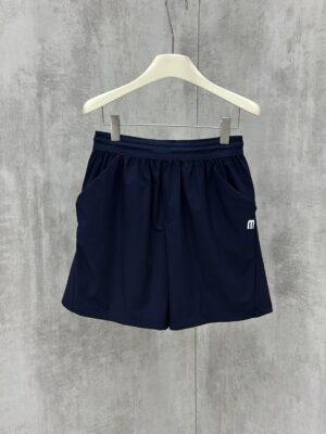 Quần Ngố Gió Manesti Xanh Than Logo Trắng Q03-2