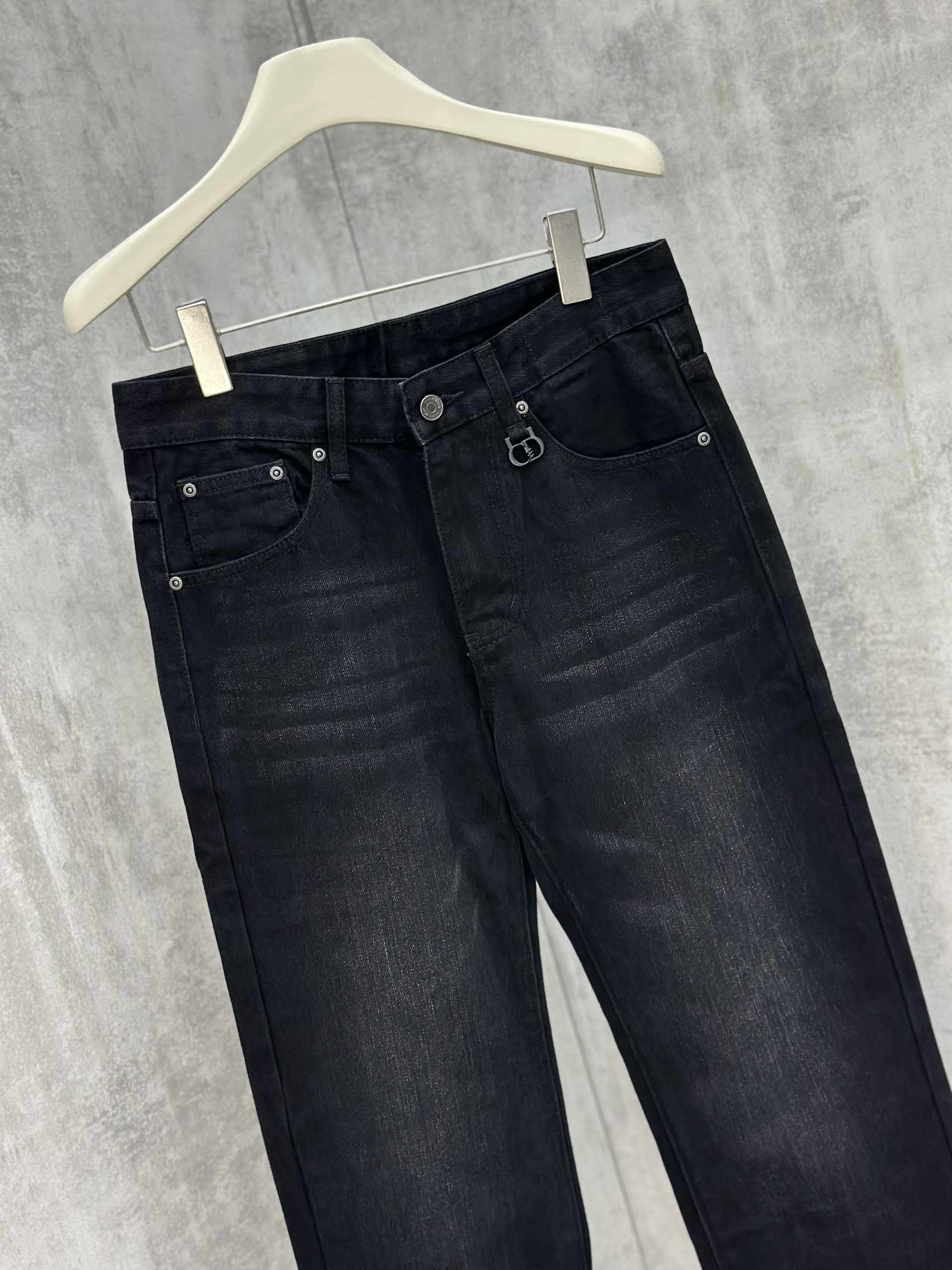 Quần Bò Dài 8603 Xám Đen Xuông - Ảnh 3